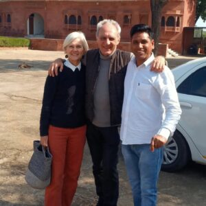 Michael & Sarah with Surender in India