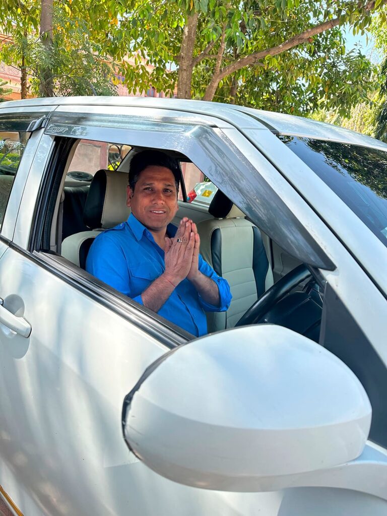 Surender Jilowa, private driver in Rajasthan
